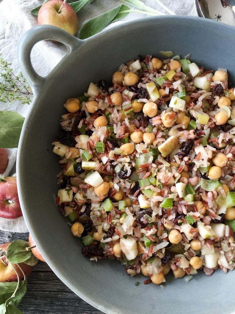 Wild Rice, Raisin and Apple Stuffing A Pretty Life In The Suburbs