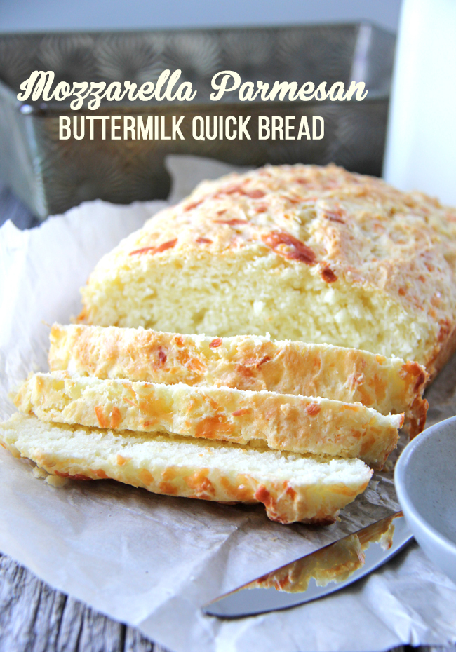 Mozzarella and Parmesan Buttermilk Quick Bread A Pretty Life In The