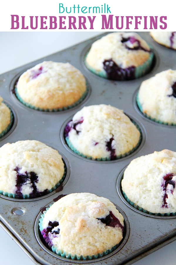 Blueberry Buttermilk Muffins A Pretty Life In The Suburbs