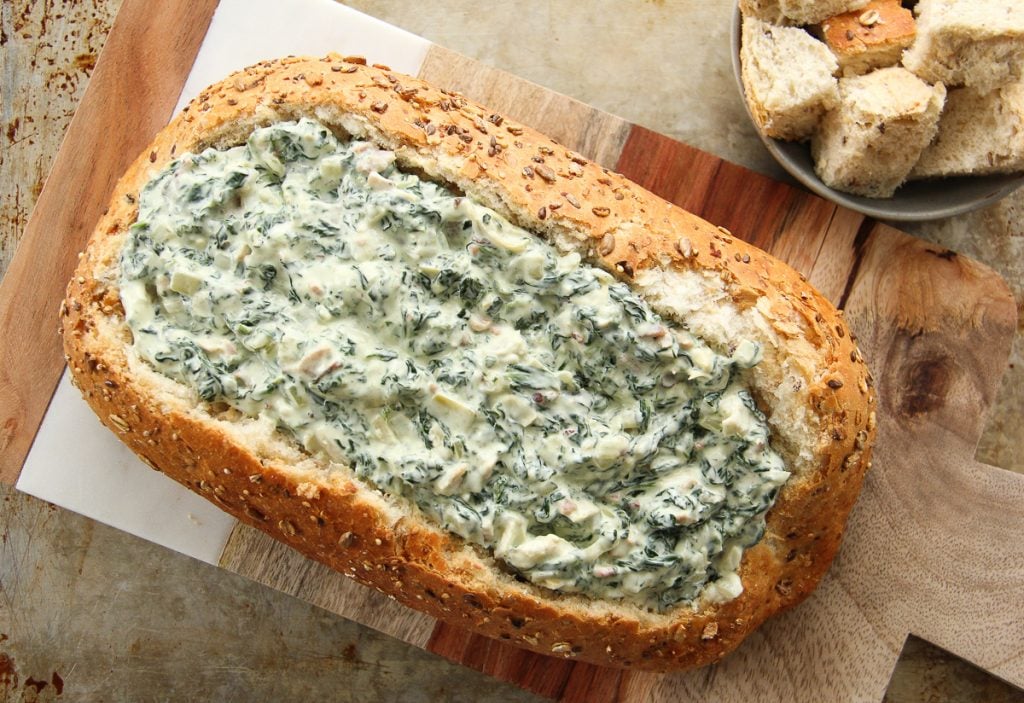 Baked Goat Cheese Spinach Dip A Pretty Life In The Suburbs
