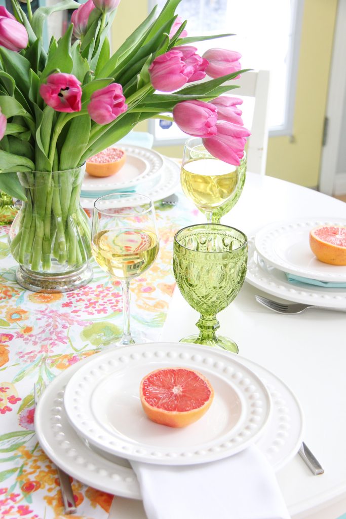 Mother's Day Brunch Table Setting - A Pretty Life In The Suburbs