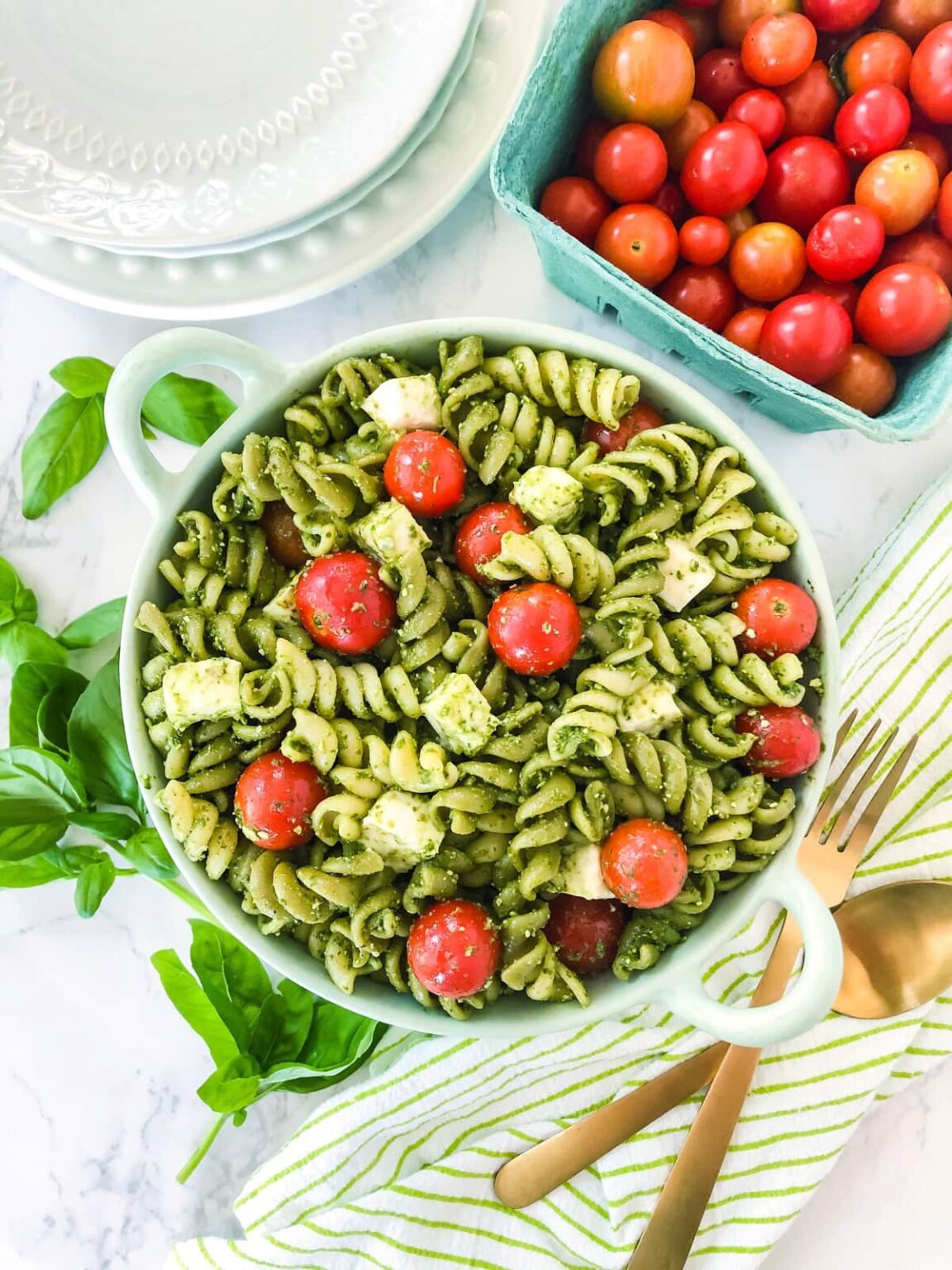Easy Italian Chopped Pasta Salad Recipe - A Pretty Life In The Suburbs