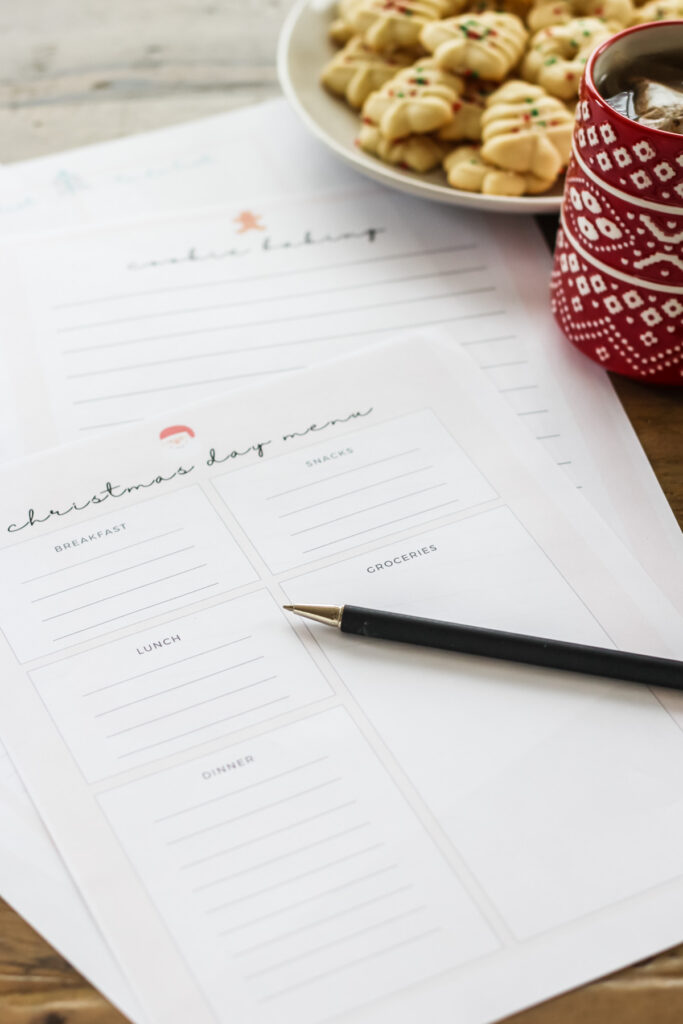 FREE Printable Christmas Planner Pages: For the Kitchen - A Pretty Life ...