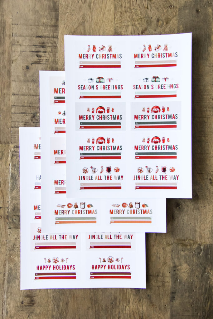 Printable Christmas Gift Tags + Gift Wrap Ideas - A Pretty Life In The ...