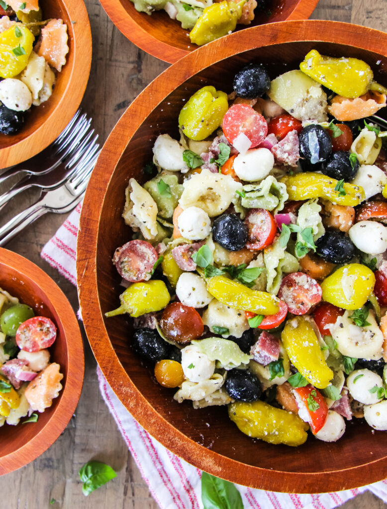 Bowl of Bows Pasta Salad - A Pretty Life In The Suburbs