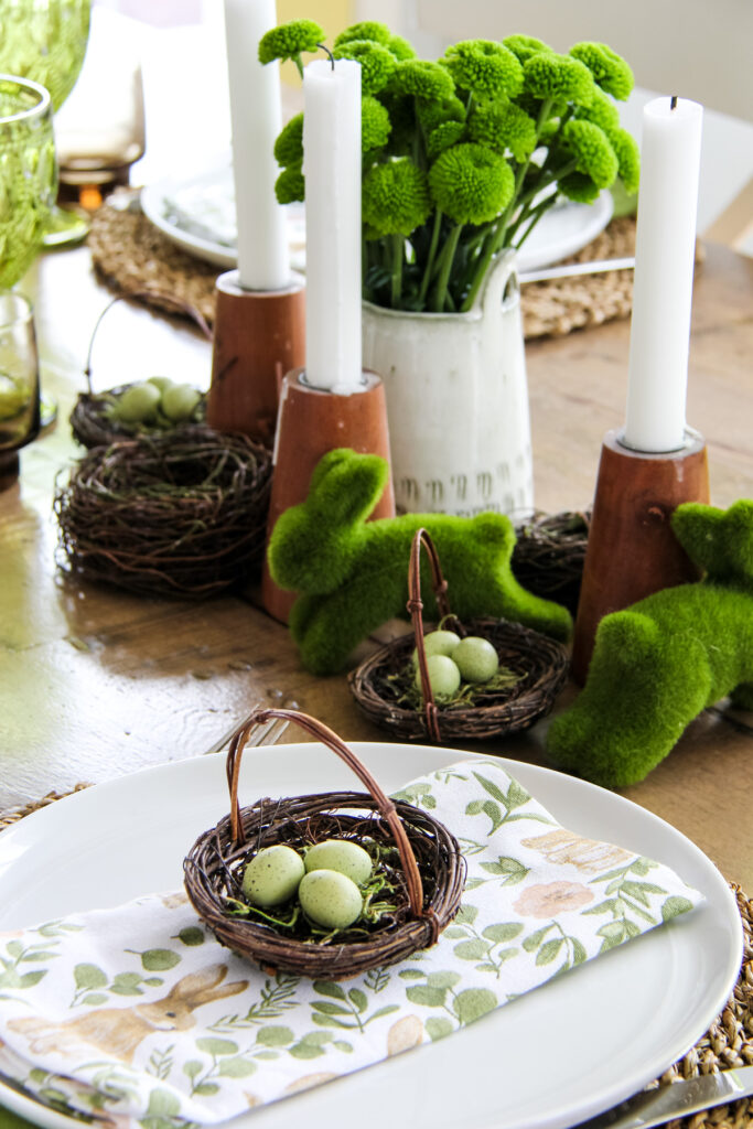 Springy Easter Table Setting Ideas - A Pretty Life In The Suburbs