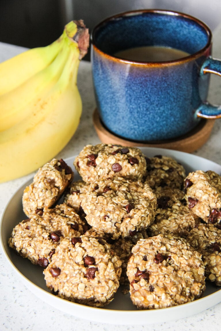 2 Ingredient Healthy Banana Oatmeal Cookies Recipe A Pretty Life In