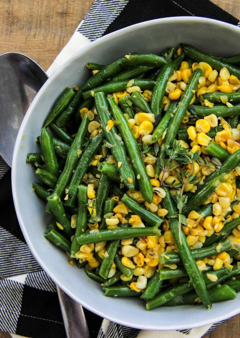 Sage Butter Green Beans and Corn Medley A Pretty Life In The Suburbs