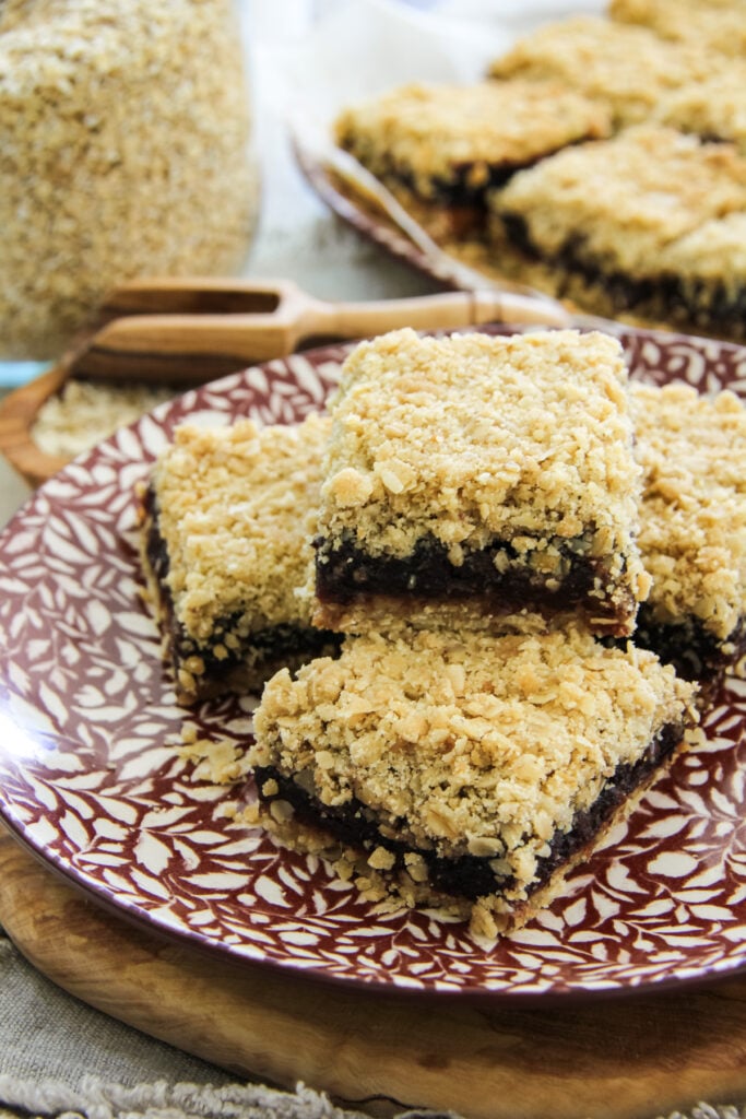 a plate of classic date squares