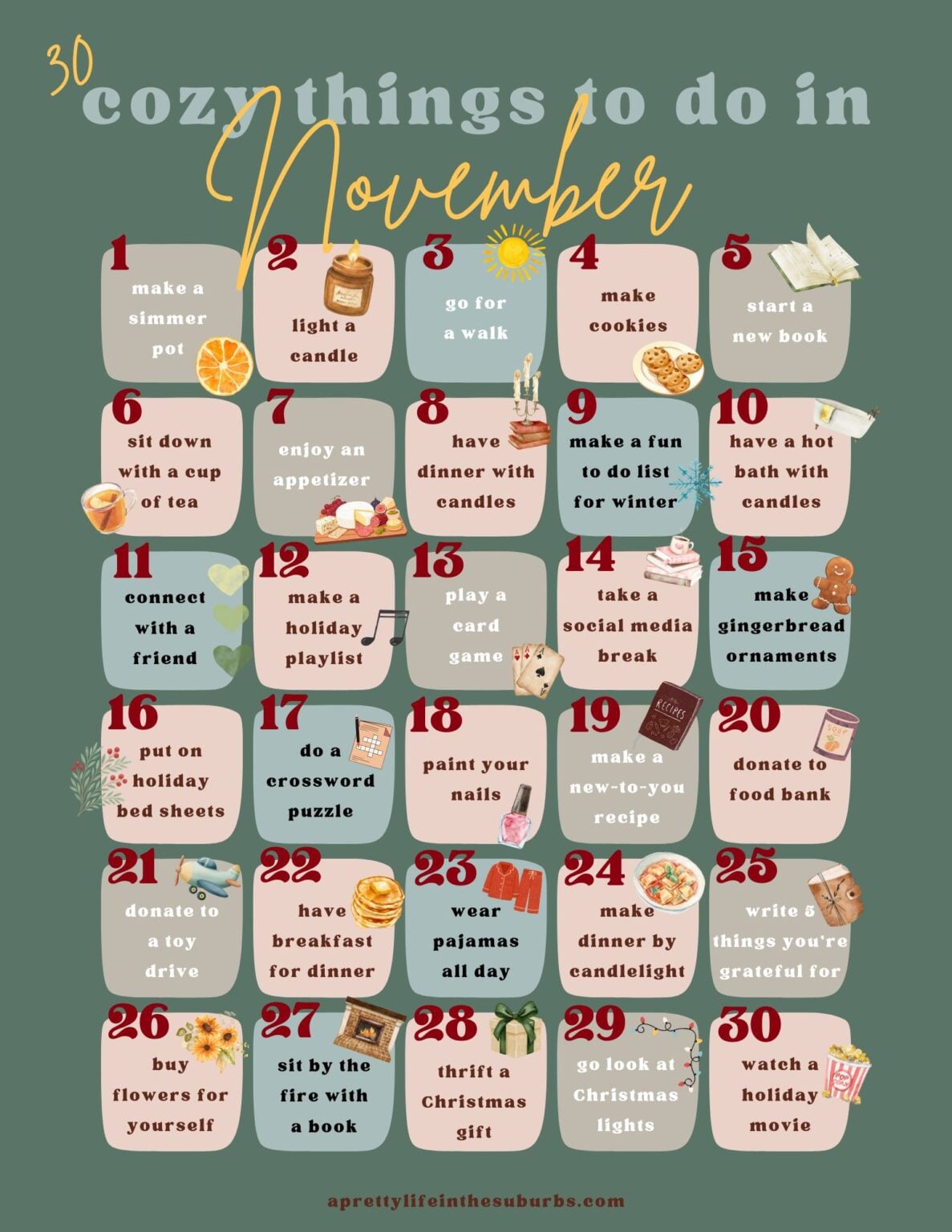 Cozy Things to Do in November - A Pretty Life In The Suburbs