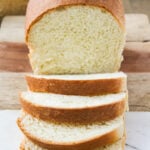 sliced condensed milk bread