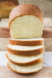 sliced condensed milk bread